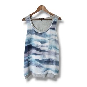 Rebel Beachy Tie Dye Layered Tank Top  | 1X
